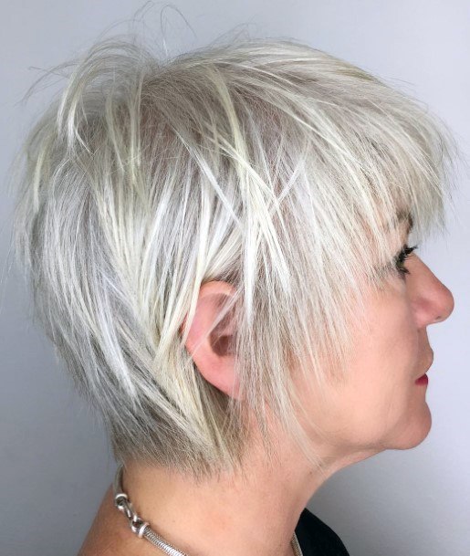 Layered Chin Length Fine Hair Short Hairstyles For Older Women
