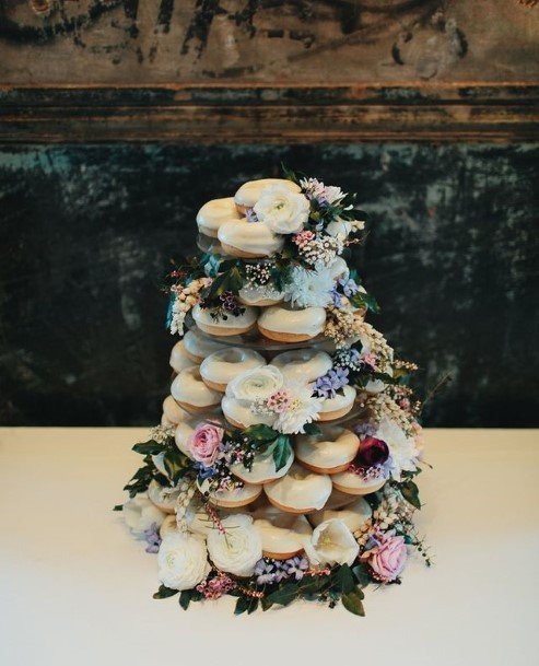 Layered Donut Wedding Cake