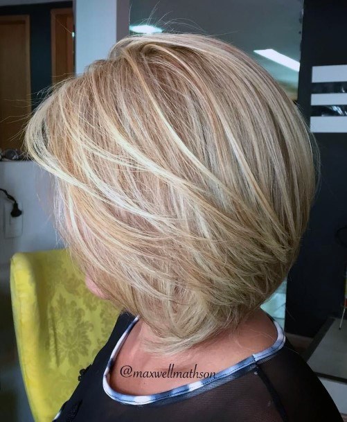 Layered Flowing Short Haircuts For Women Over 50