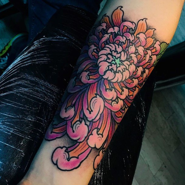 Layered Petals Cool Tattoo Womens Forearms