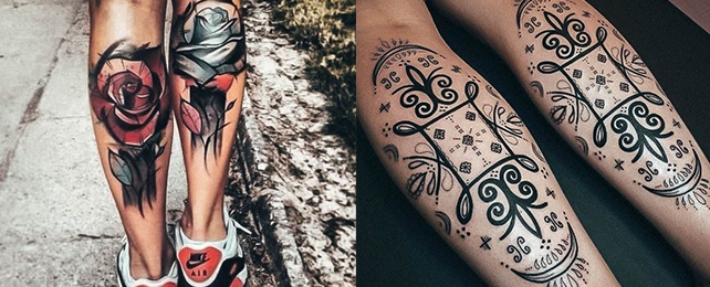 Top 100 Best Leg Calf Tattoos For Women – Female Design Ideas