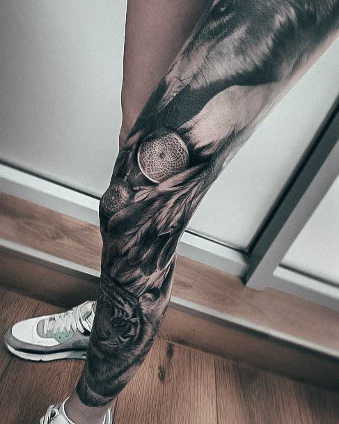 Leg Sleeve Womens Tattoo Ideas