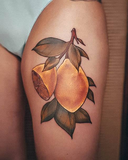 Lemon Tattoo Girls Ideas