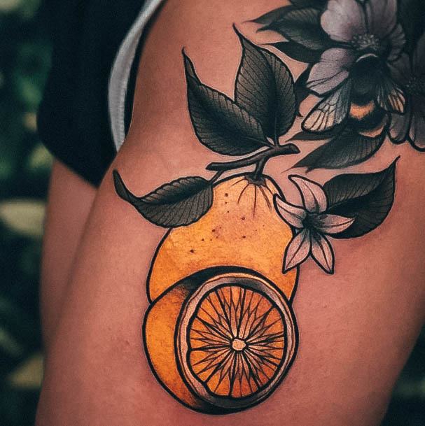 Lemon Tattoo Ideas For Girls