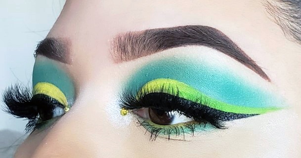 Lemony Fresh Blue Green Eyeshadow Women