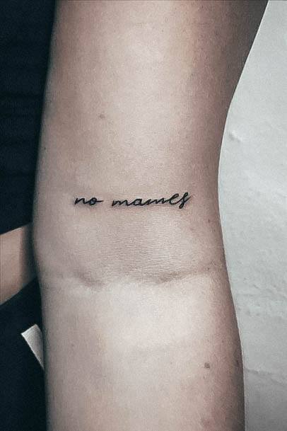 Lettering Womens Tattoo Ideas Tiny