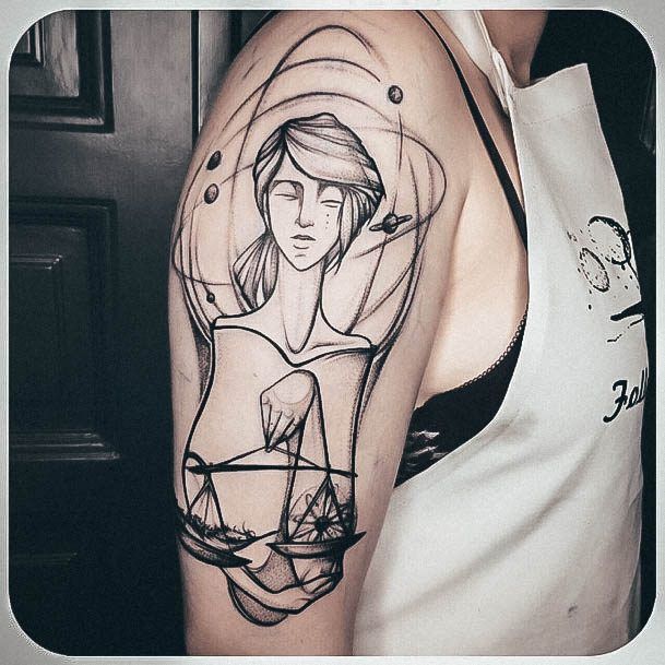 Libra Tattoo Design Inspiration For Women