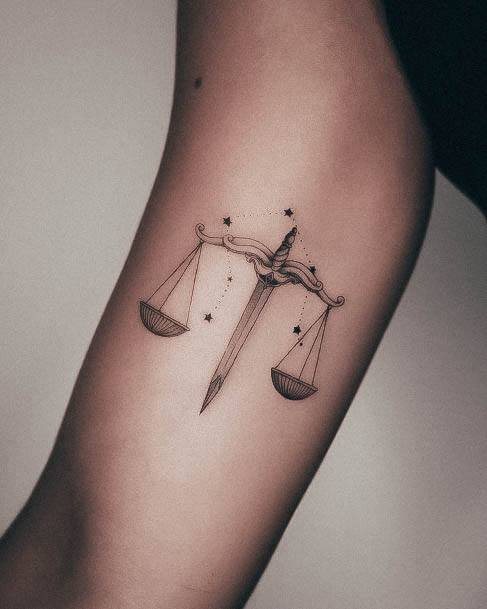 Libra Tattoos Feminine Ideas