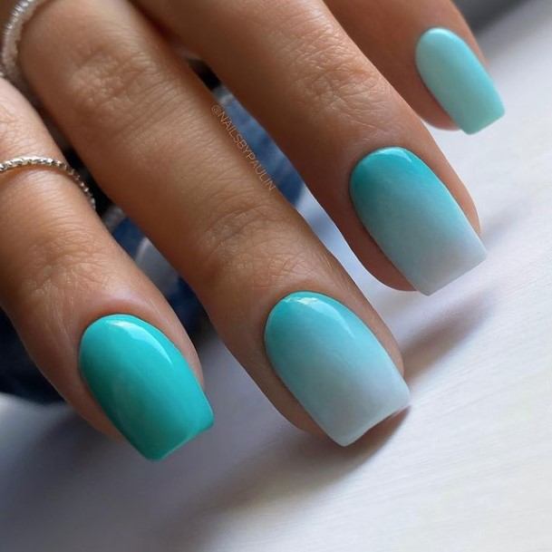 Light Blue Girls Nail Ideas