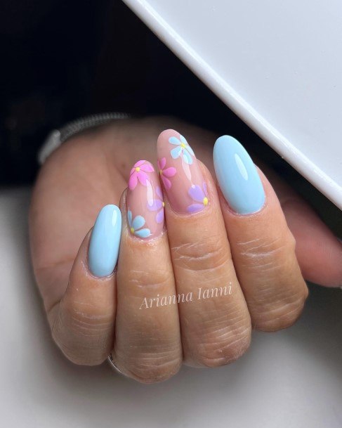 Light Blue Nail Design Inspiration For Women