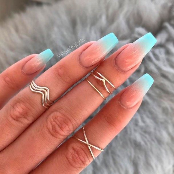 Light Blue Nails Feminine Ideas