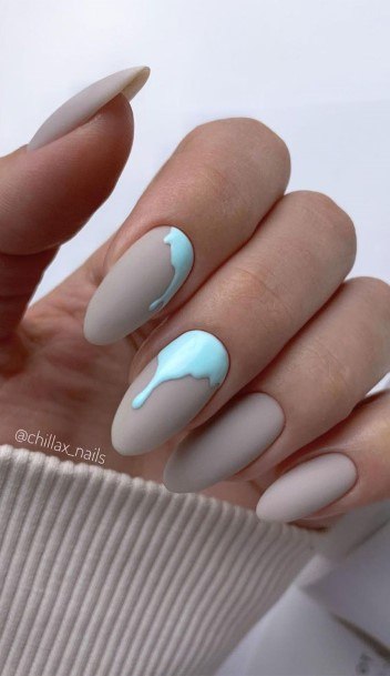 Light Blue Nails For Girls