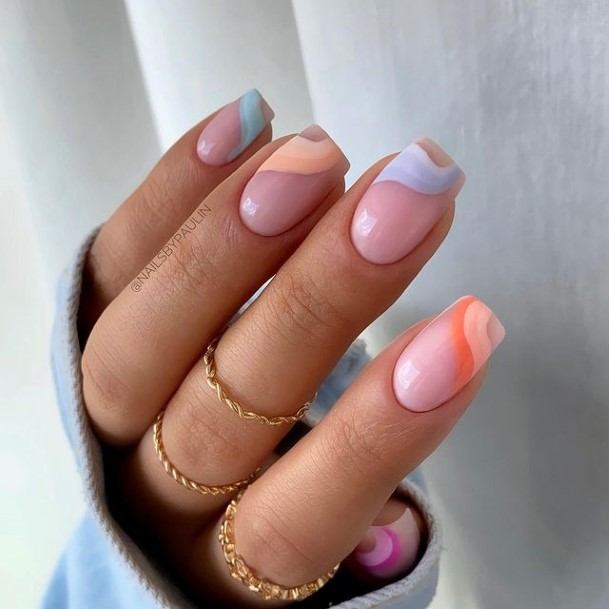 Light Blue Womens Nails