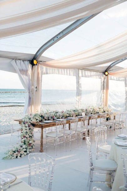 Light Breezy Beach Wedding Decor