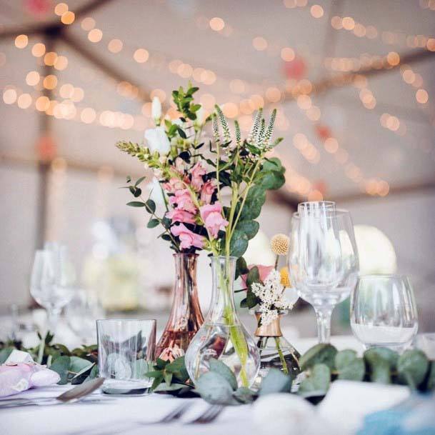 Light Bulbs On Wedding Tent Decorations