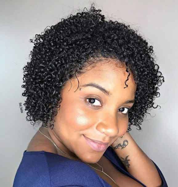 Light Curly Bob Hairstyles For Black Women