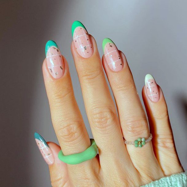 Light Green Womens Nails