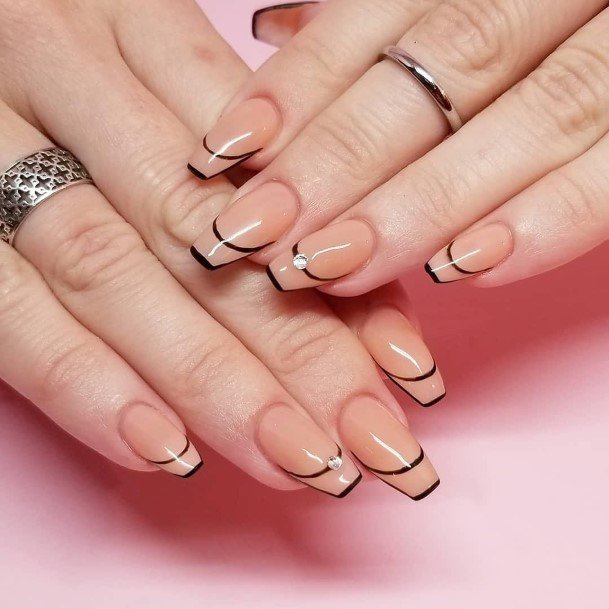 Light Nude Nail Feminine Designs