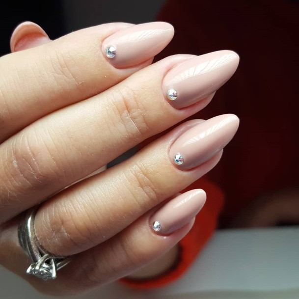 Light Nude Womens Nail Designs