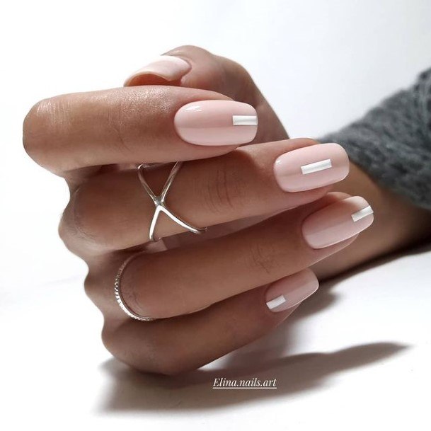 Light Nude Womens Nail Ideas