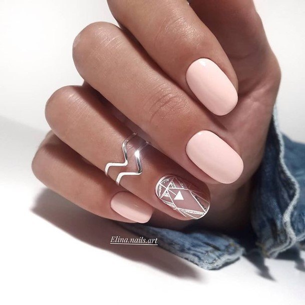 Light Nudeic Womens Light Nude Nail Designs