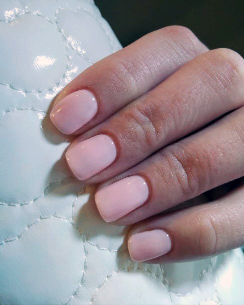 Light Pink Squoval Nails