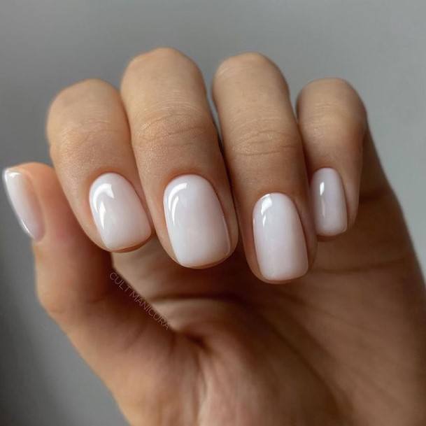 Light Pink Woman With Trendy Nail