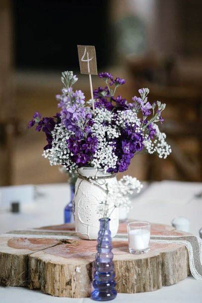 Light Purple And White Wedding Flowers