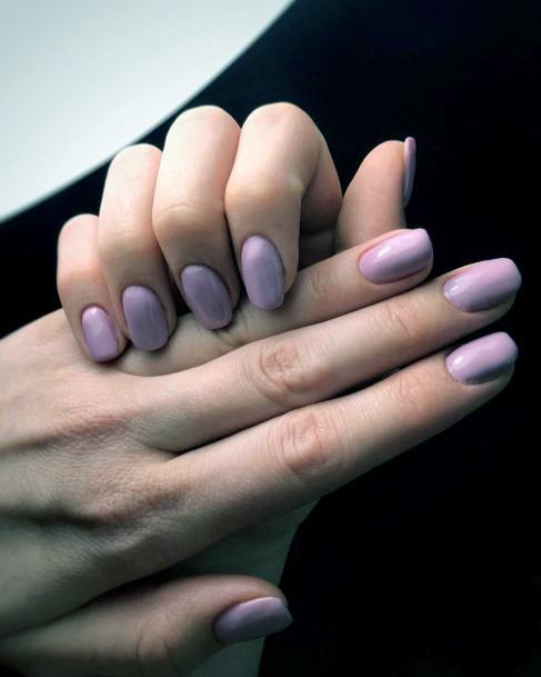 Light Purple Charming Nails Women