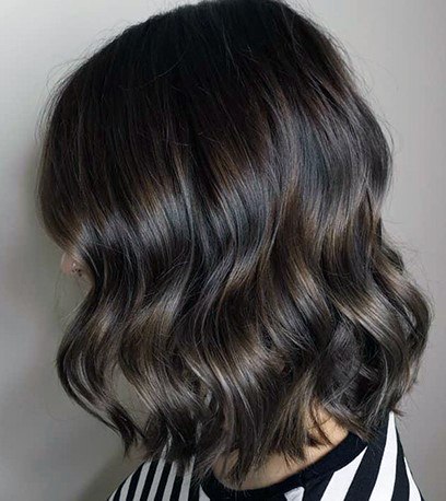 Light Wavy Beautiful Glossy Mid Brunette Style For Womens Hair