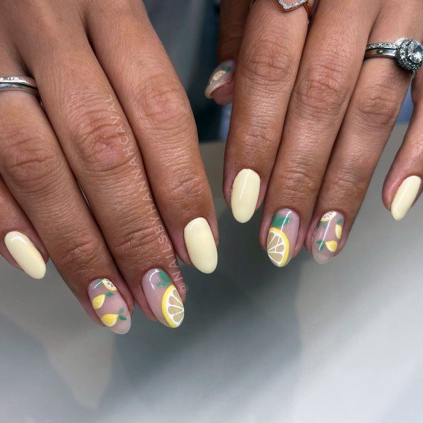 Light Yellow Nail Design Inspiration For Women