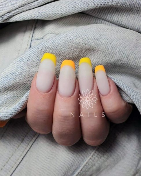 Light Yellow Nail For Ladies