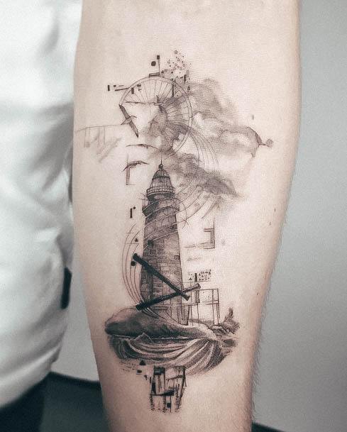 Lighthouse Womens Tattoo Designs