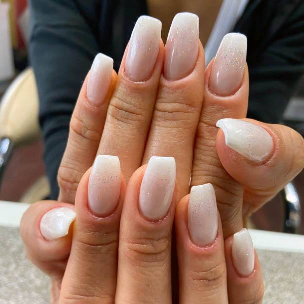 Top 50 Best White Ombre Nails for Women Simple Classy Designs