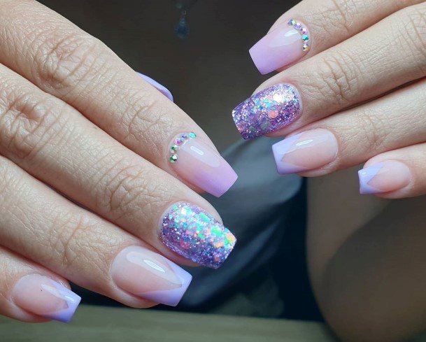 Lilac Nail Feminine Designs