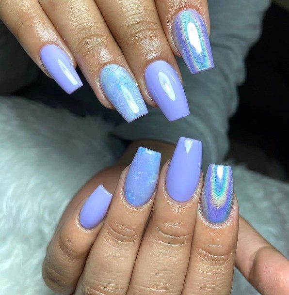 Lilac Nails Feminine Ideas