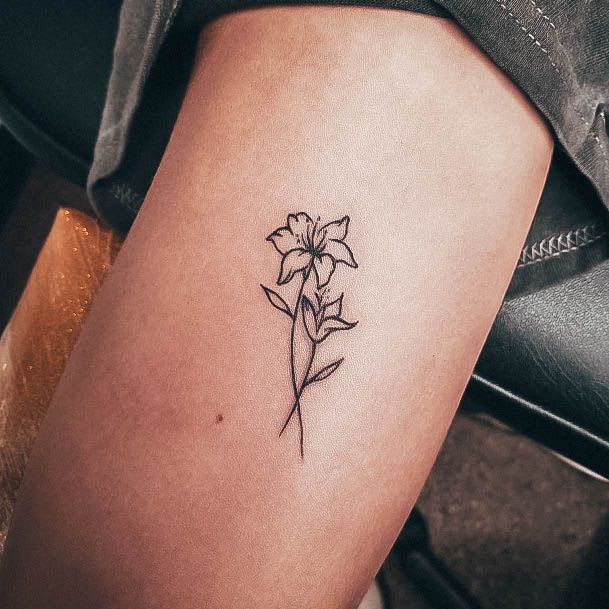 Lily Female Tattoo Designs