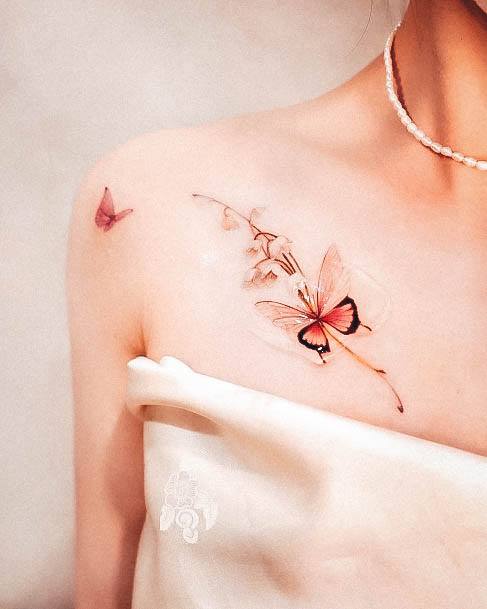 Lily Of The Valley Tattoos Feminine Ideas