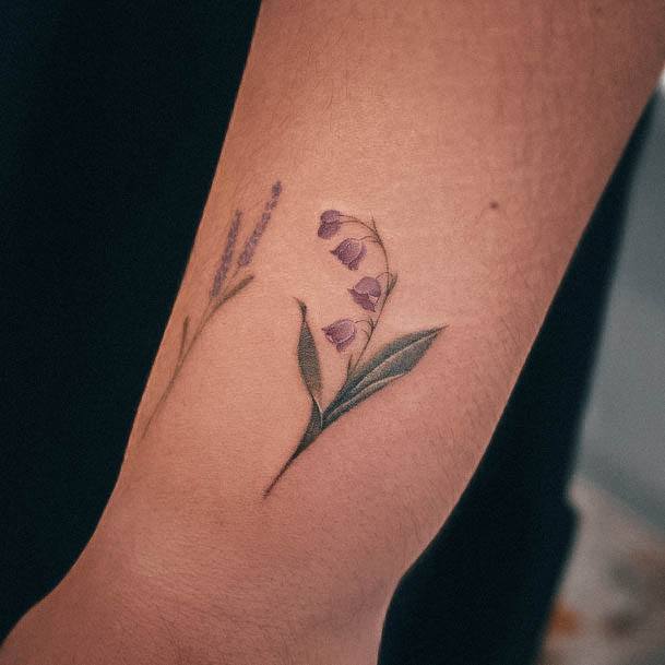 Lily Of The Valley Womens Tattoos