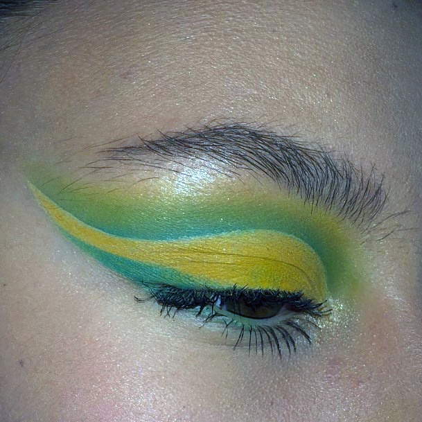 Lime Green And Yellow Eyeshadow Ideas Women