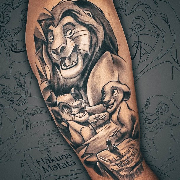 Lion King Tattoo Feminine Designs
