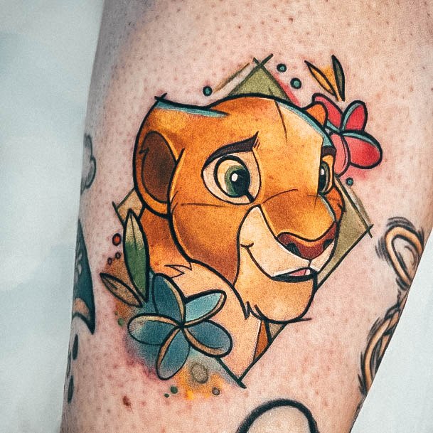 Lion King Womens Tattoo Designs