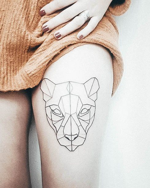 Lioness Girls Tattoo Ideas