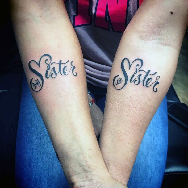 Little Sisters Tattoo For Women