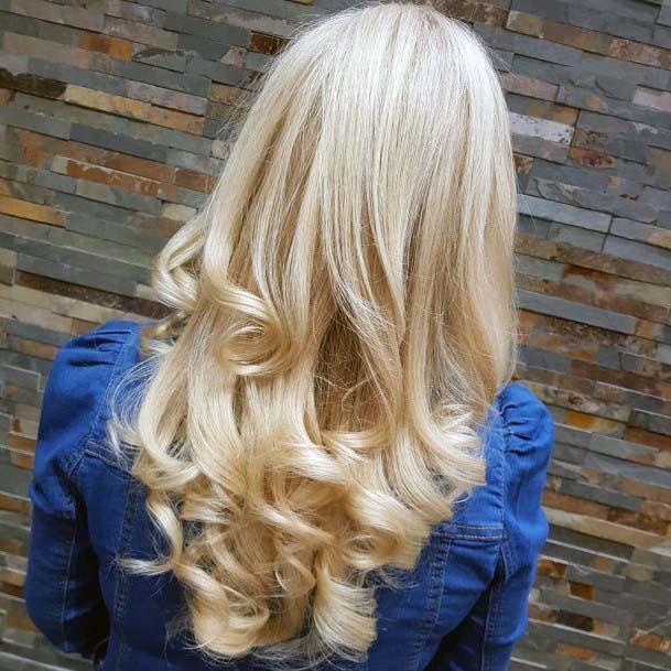 Long Blonde Hair Curled For Women With Blond Hair Pretty