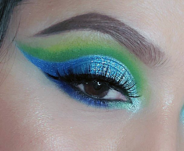 Long Blue Green Womens Ideas For Eyeshadow