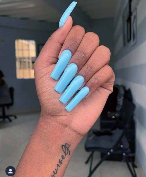 Long Bright Pretty Nails For Women