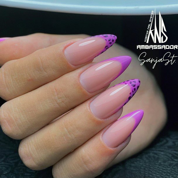 Long French Nail Feminine Designs