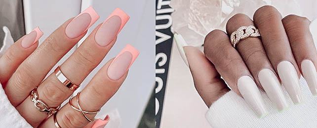 Top 100 Best Long French Nails For Women – Fingernail Manicure Ideas