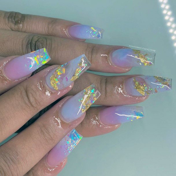 Top 50 Best Iridescent Nails For Women Super Shiny Design Ideas